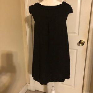 H&M Black Collar Baby Doll Dress w Pockets